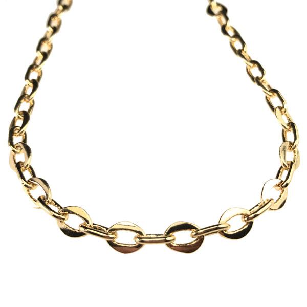 Gold Plate 8x6MM Flat Oval by 8x4MM Round Oval Cable Chain