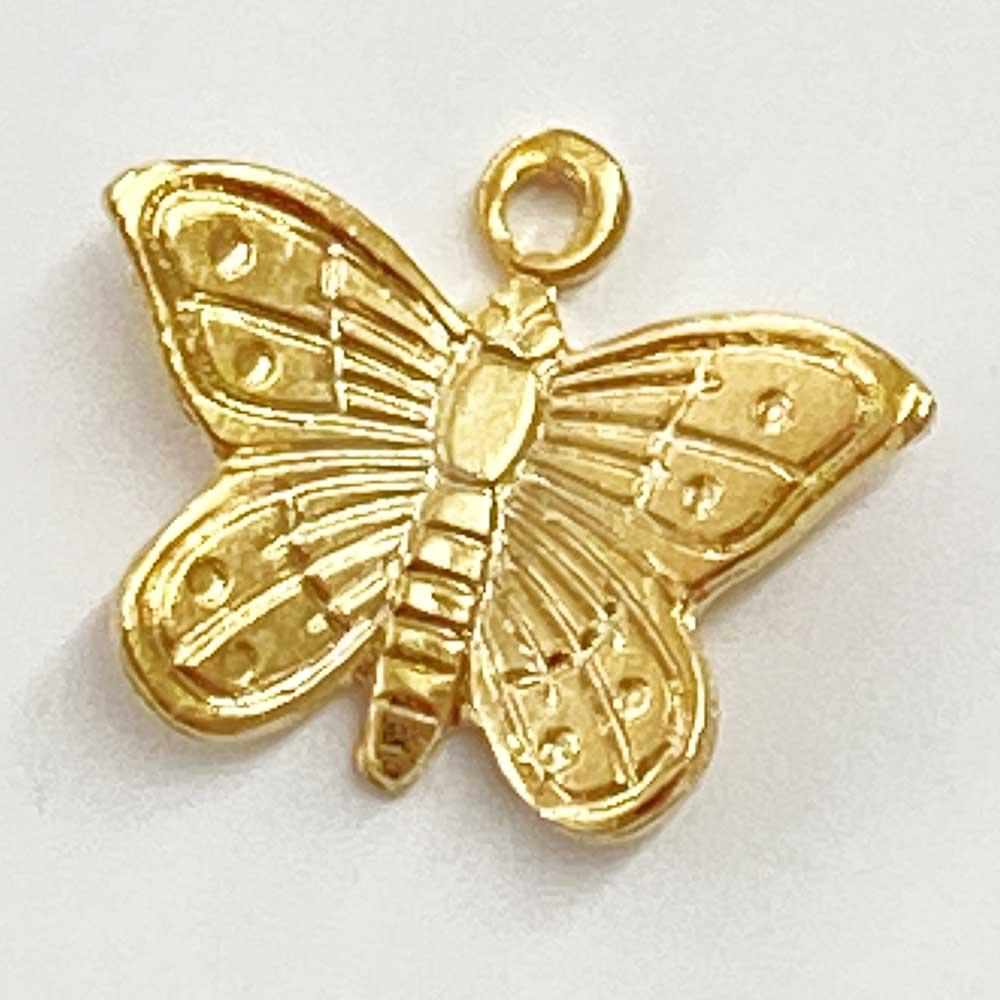 Gold Plate 9x11MM Butterfly