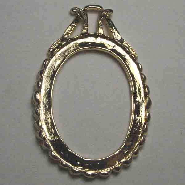 Gold Plate Bezel Setting 40X30