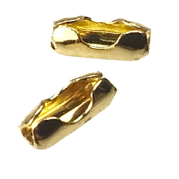 Gold Plate Connector Clasp For 1-1.5MM Ball Chain