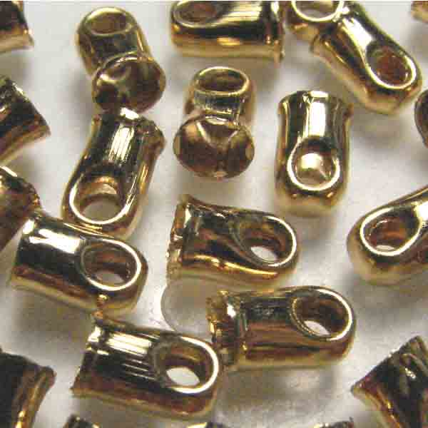 Gold Plate Cord Cap with 3.5MM Opening