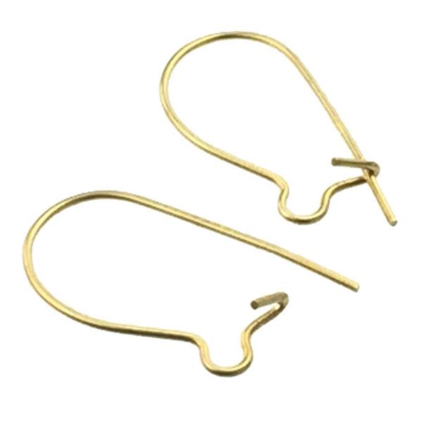 Gold Plate Earwire Kidney Sh