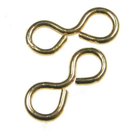 Gold Plate Figure 8 Eye 10X4MM