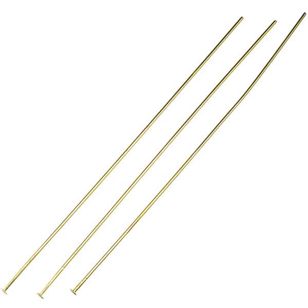 Gold Plate Headpin 3 Inch 22 Gauge Headpin