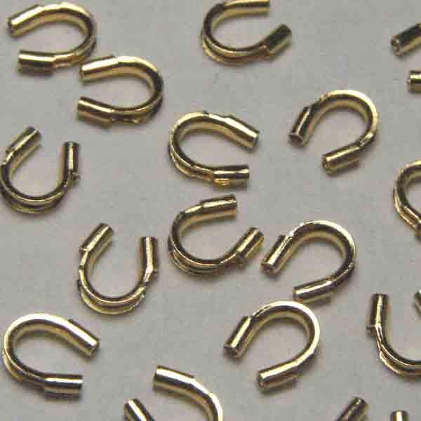 Gold Plate Jewelry Wire Guard 4.5X3MM