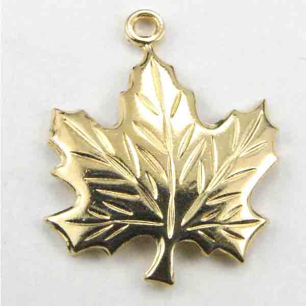 Gold Plate Maple Leaf 16MM