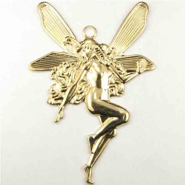 Gold Plate Right Facing 25x17MM Fairy