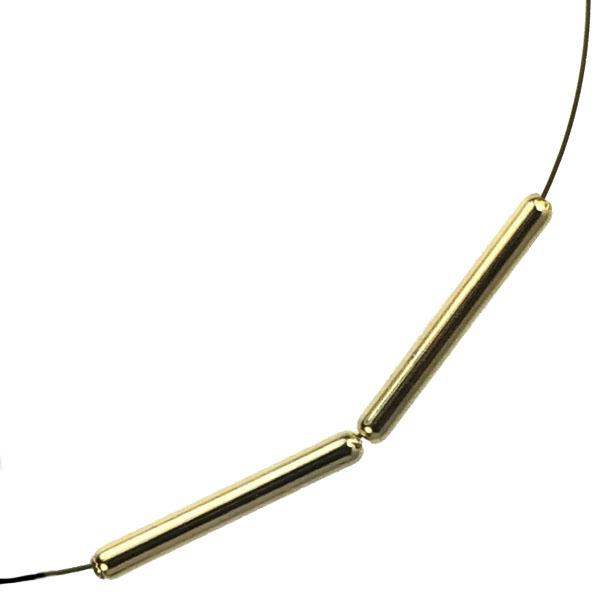 Gold Plate Tube 15x1.5MM With Rounded Edges