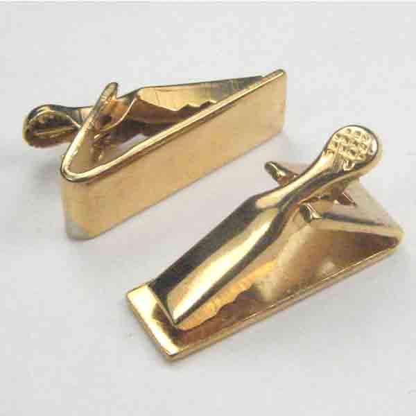 Gold Tie Clip 19X6MM Rectangle