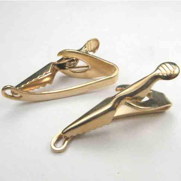 Gold Tie Clip 37X6MM Arced