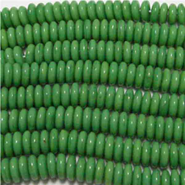 Green 6x3MM Belly Rondelle
