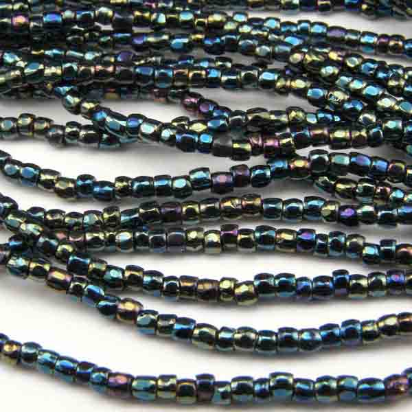Green Iris 12/0 3 Cut Seed Bead
