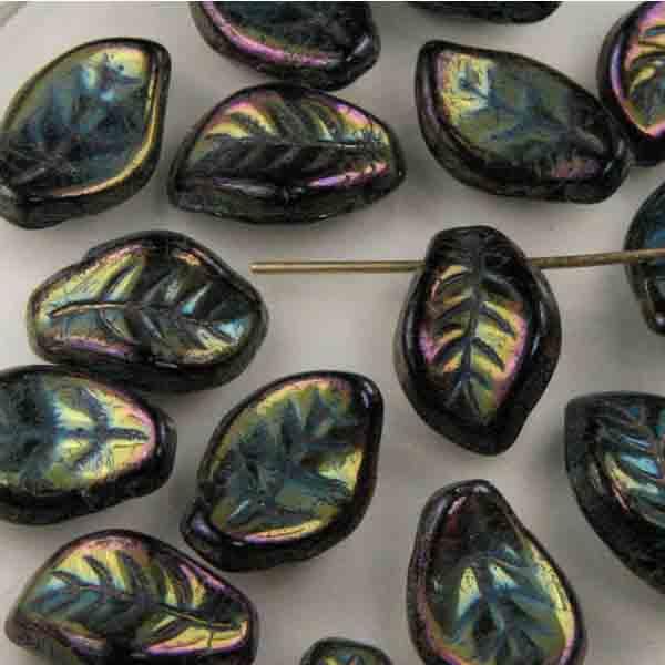 Peridot Opal 15x10MM Curved Leaf