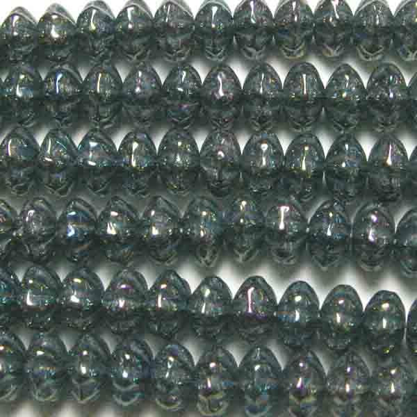 Green Iris 3x5MM Melon Rondelle