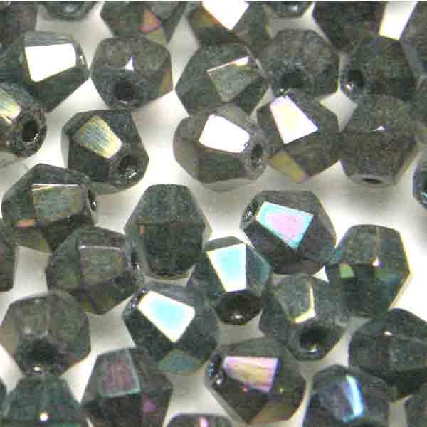 Green Iris 4MM Fire Polish Bicone