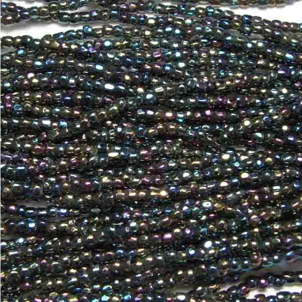 Green Iris Seed 9/0 3 Cut Seed Bead