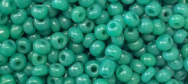 Green Opal 8/0 Seed Bead