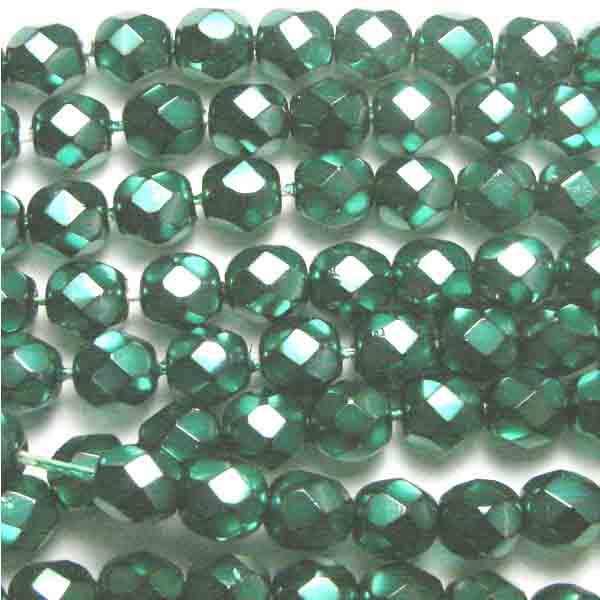 Green Pearl 4MM Fire Polish Ball