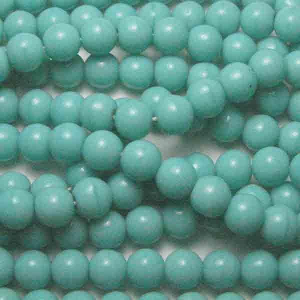 Green Turquoise 6MM Druk Ball