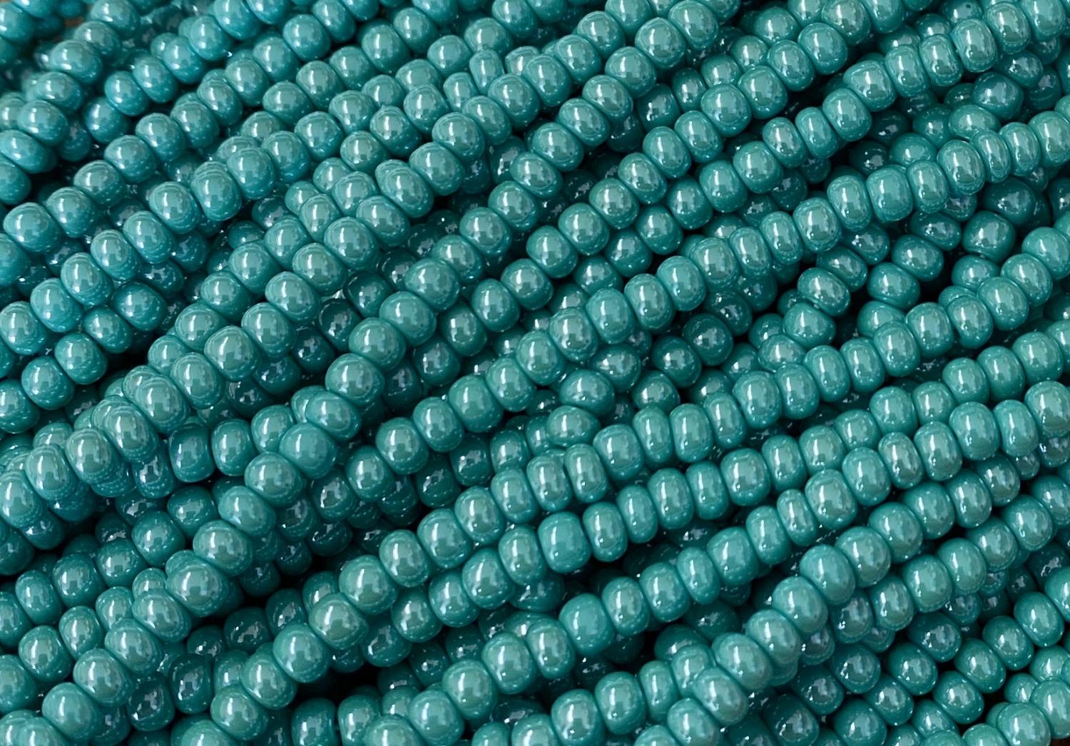Green Turquoise Pearl 6/0 Seed Bead
