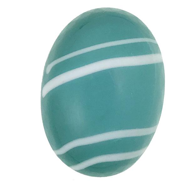 Green Turquoise Striped 25X18MM Cabochon