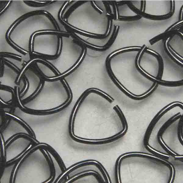Gunmetal 10MM 19 Gauge Triangle Jump Ring