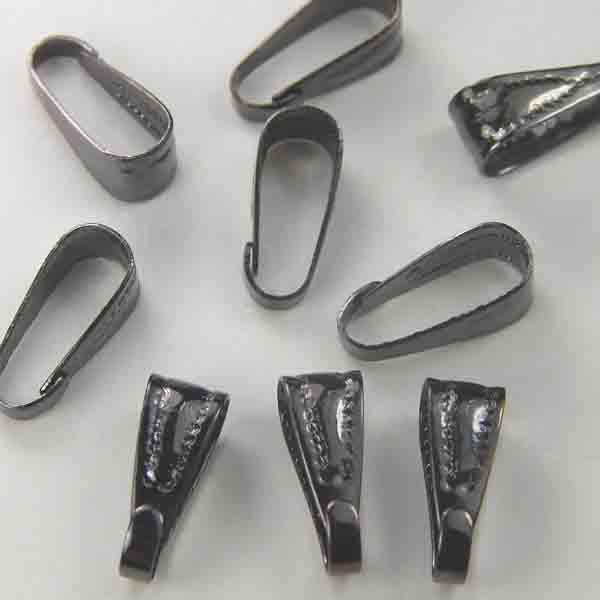 Gunmetal 10X4MM Wraparound Bail