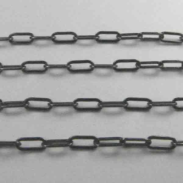 Gunmetal 2x5MM Flat Oval Soldered Cable Chain