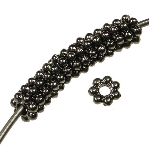 Gunmetal 4MM Rondelle Rondelle Daisy Spacer