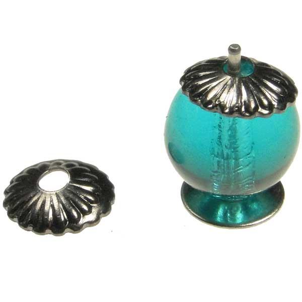 Gunmetal 6MM Fluted Bead Cap