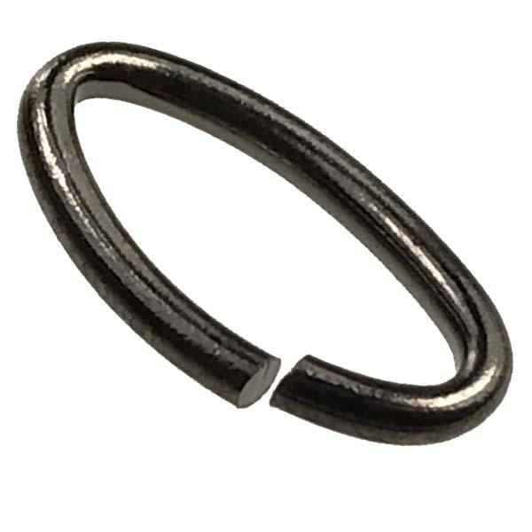 Gunmetal Plate 11.5x6MM 18 Gauge Oval Jump Ring