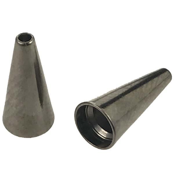 Gunmetal Plate 12x5MM Smooth Cone