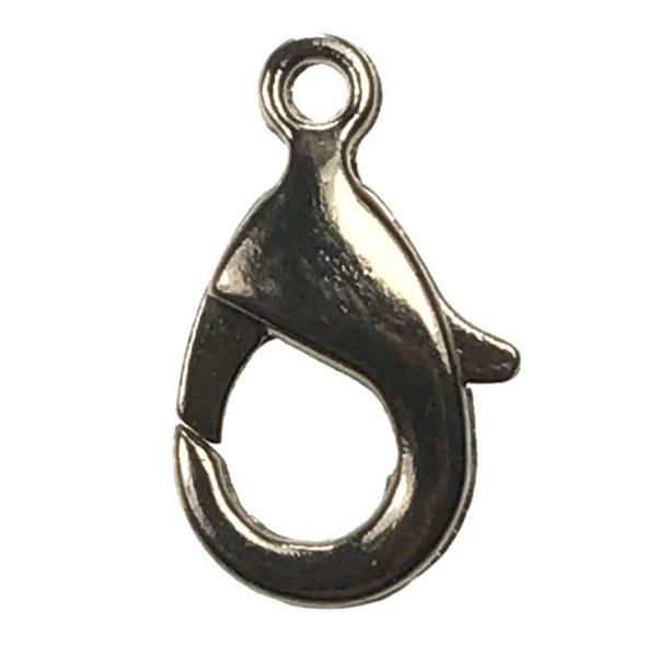 Gunmetal Plate 15MM Lobster Claw Clasp