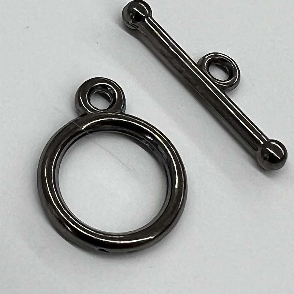 Gunmetal Plate 18MM Plain Toggle