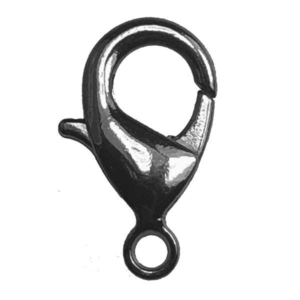 Gunmetal Plate 19MM Lobster Claw Clasp