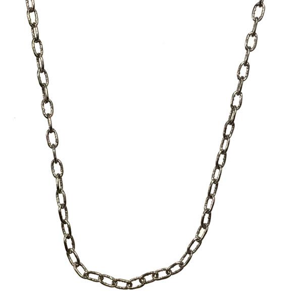 Gunmetal Plate 1MM Long Oval Cable Chain