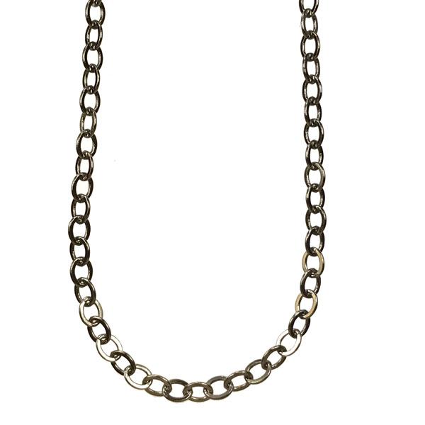 Gunmetal Plate 4x3MM Soldered Flat Oval Cable Chain