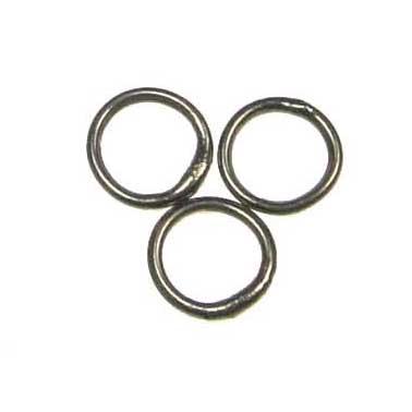 Gunmetal Plate 6MM 18 Gauge Soldered Jump Ring