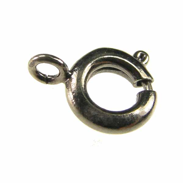Gunmetal Plate 7MM Spring Ring Clasp