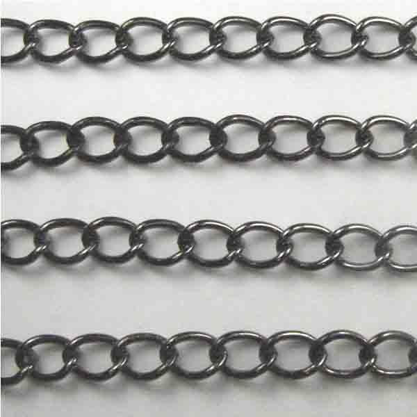 Gunmetal Plate 7x5MM Curb Chain