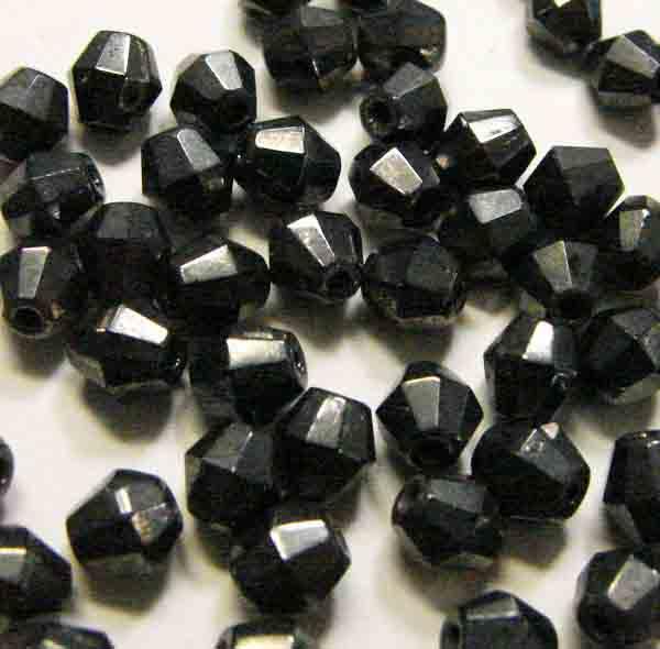 Hematite 5MM Fire Polish Bicone