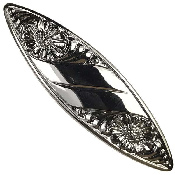 Hematite Floral Navette 50X14MM