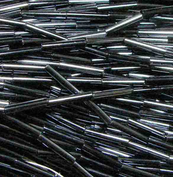 Hematite Size 5 (12MM) Bugle Bead
