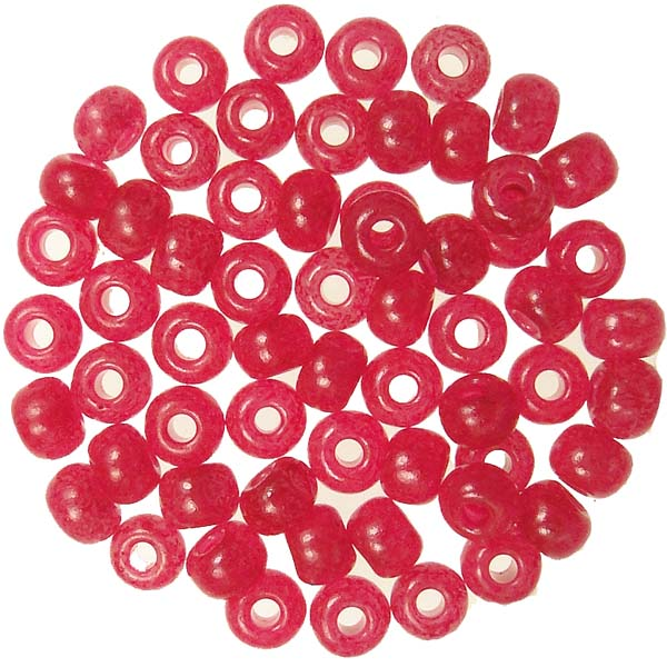 Hot Pink Dyed 6/0 Seed Bead