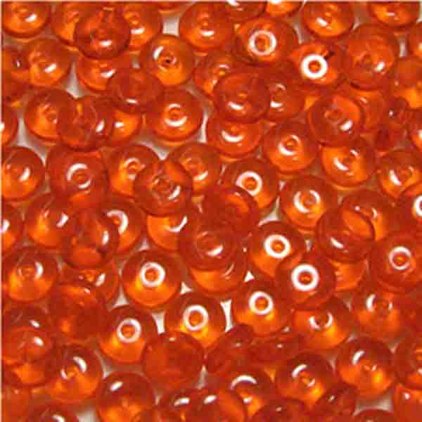 Hyacinth 6x3MM Belly Rondelle