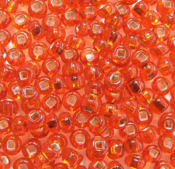 Hyacinth Silver Lined 6/0 Seed Bead