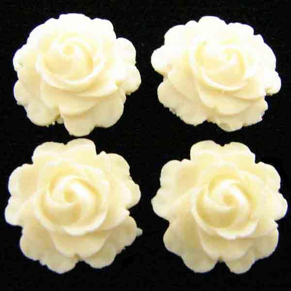 Ivory 15MM Acrylic Rose