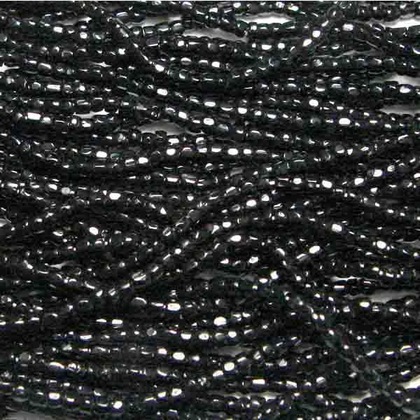 Jet 9/0 3 Cut Seed Bead