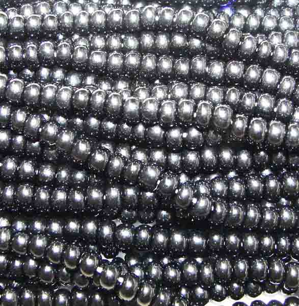 Jet Black 6/0 Seed Bead
