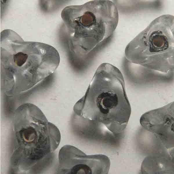 Jet Lined Crystal 6X9MM Rondelle Spin Bead